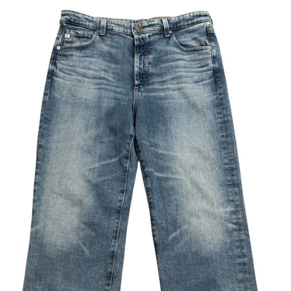 Ag Light Blue Distressed Denim Jeans Alexis Straight High Rise Vintage‎ Fit 32 - Picture 4 of 7